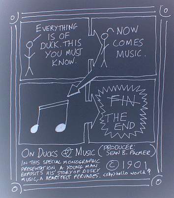 Everything is of duck. This you must know. Now comes music. [F#]